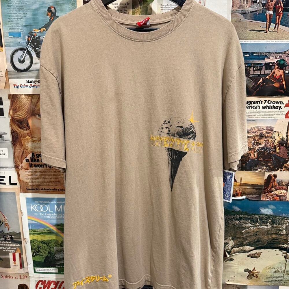 Ice cream embroidered shirt some